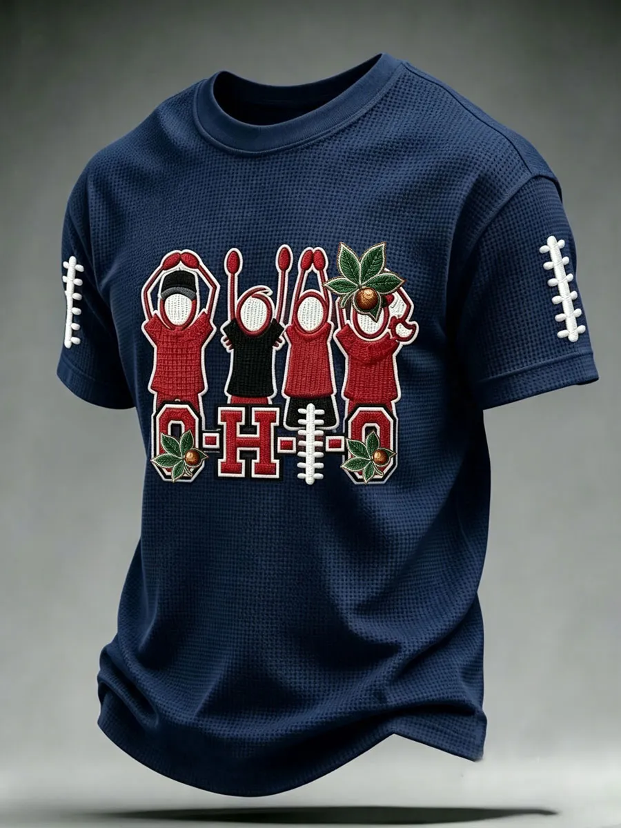 Men'S Football Fan Waffle T-Shirt