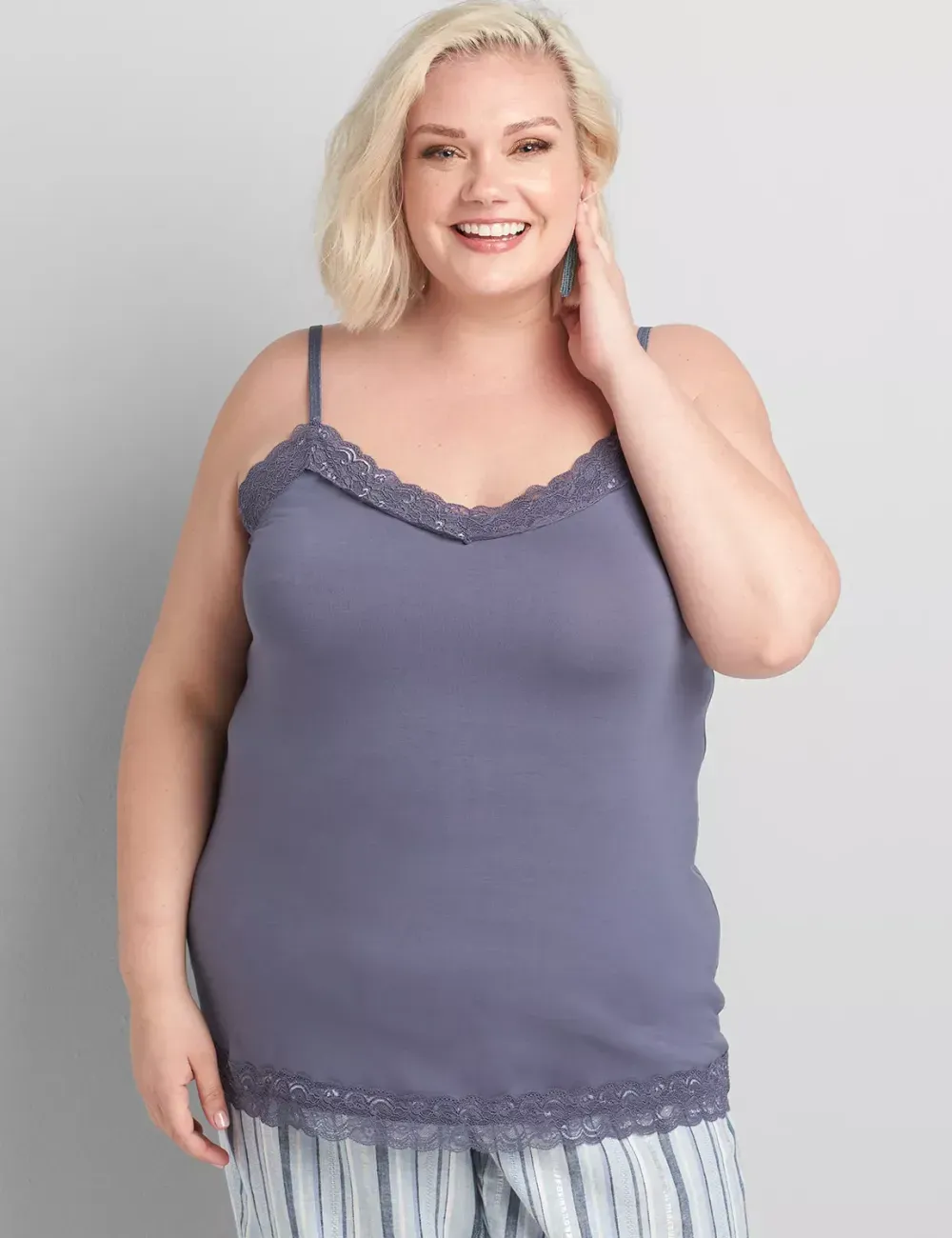 Lane Essentials Lace-Trim Cami