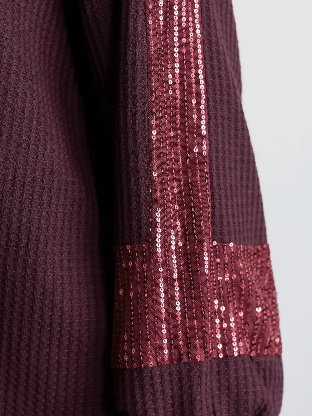 Textured Curvy Hem Relaxed-Fit Spliced T-Shirt