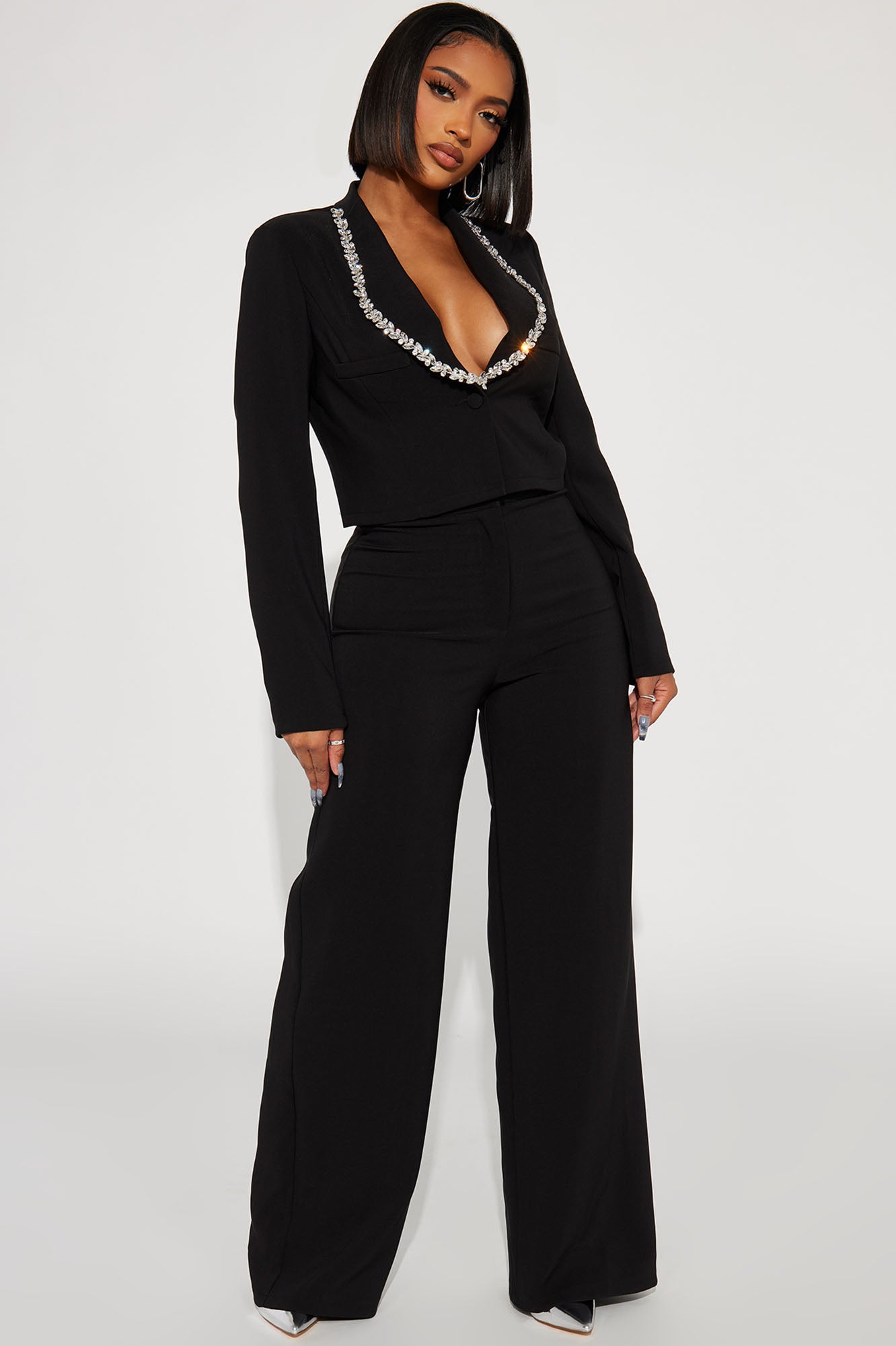 Boss Mood Blazer Pant Set - Black
