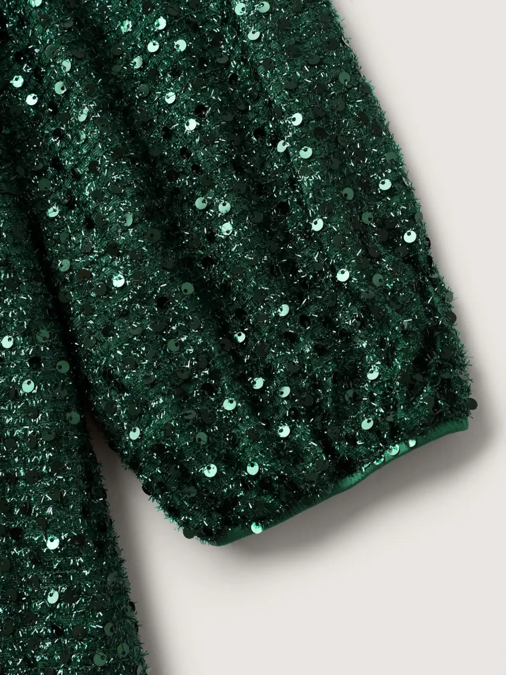 Shimmery Sequin V-Neck Midi Dress