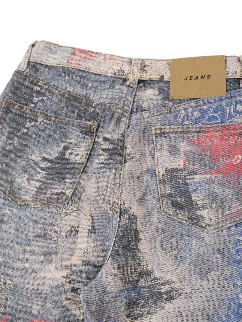 Paisley Printed Jeans