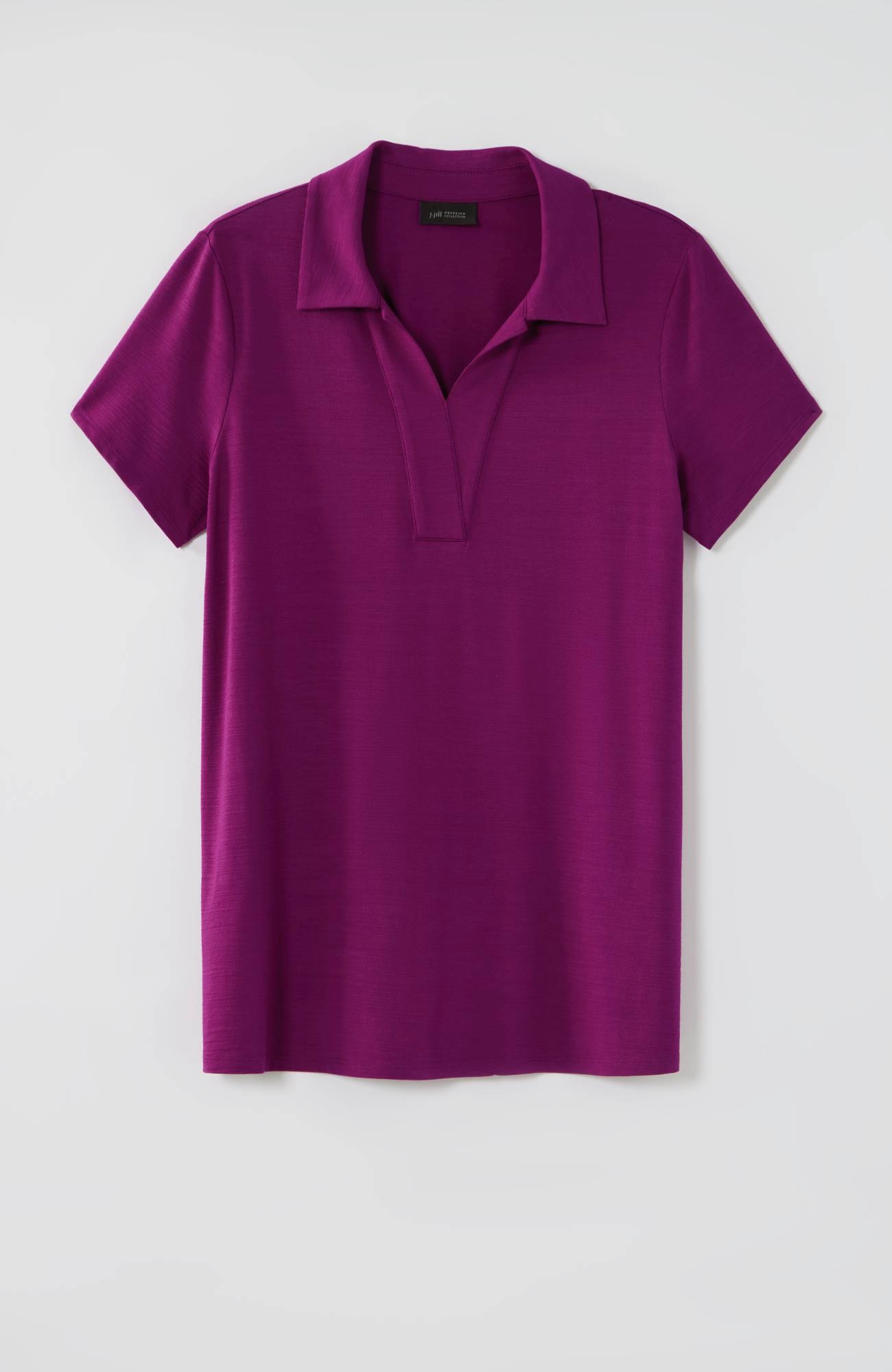 Wearever Slub-Knit Polo Top