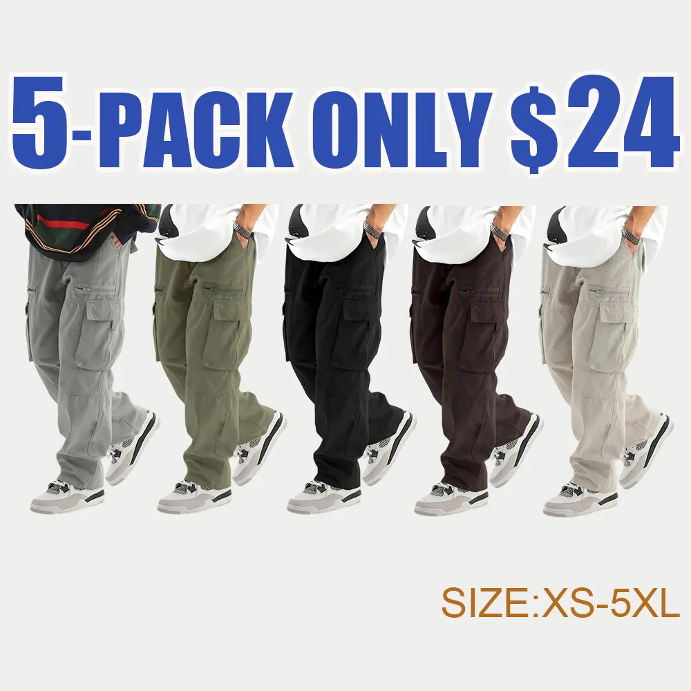 Unisex Loose Cargo Pants - Casual Comfy