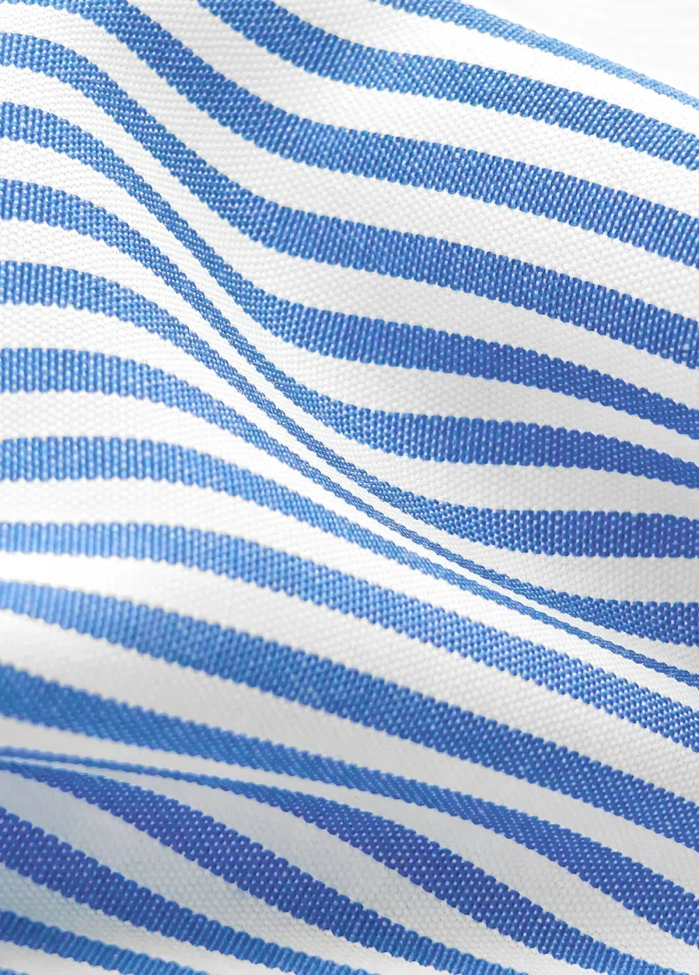 Blue Striped Short Sleeve Square Neck T Shirt