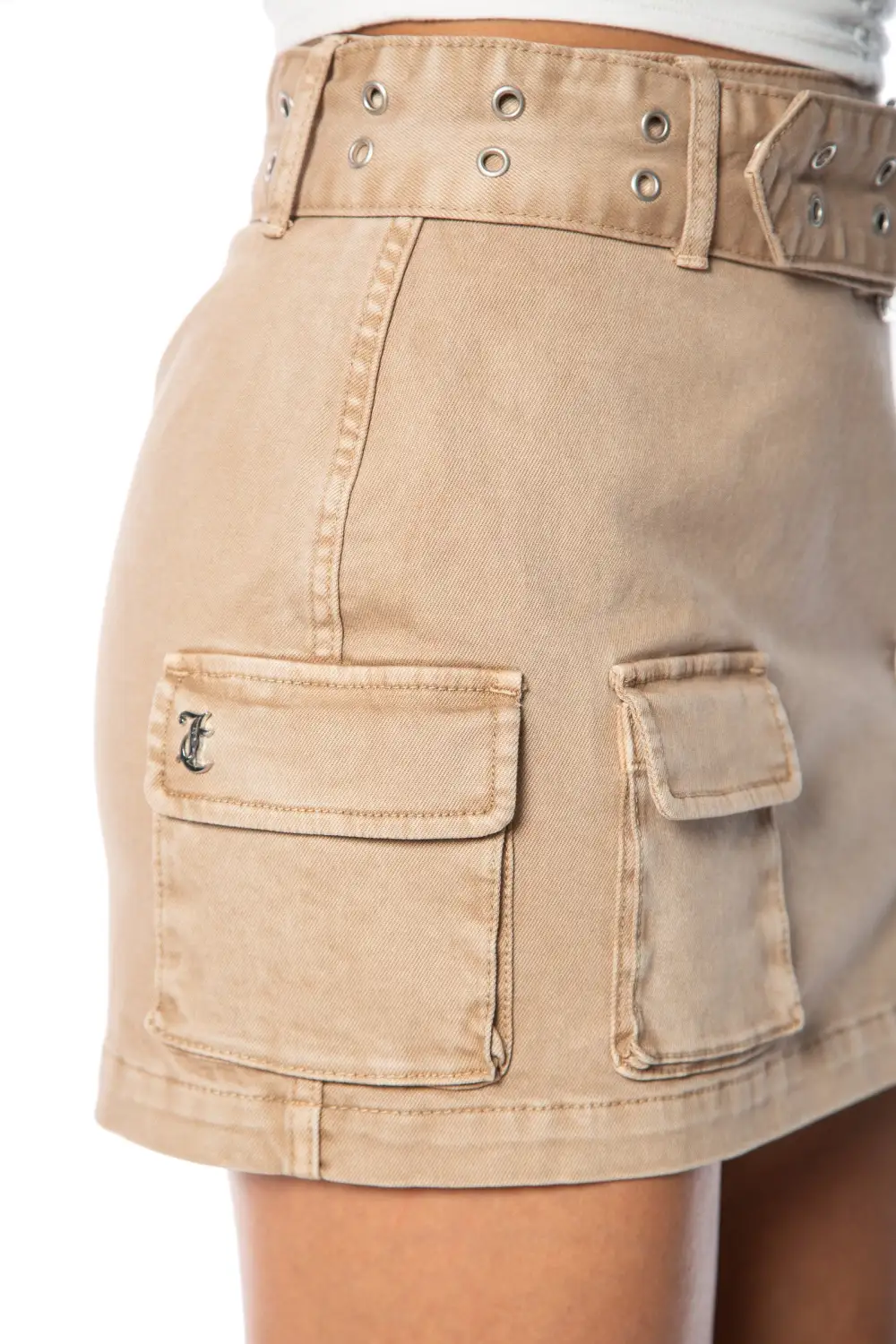 Cargo Skirt with Belt