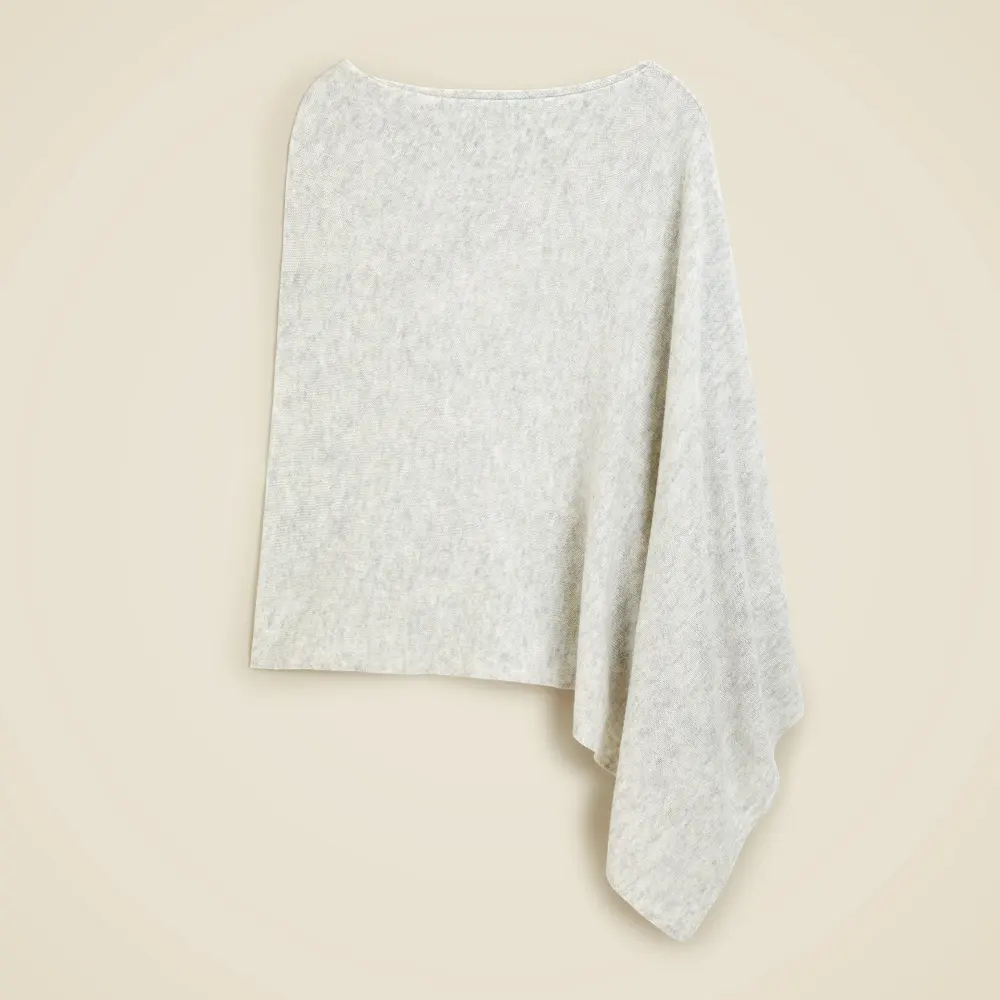 Cashmere-wool blend poncho