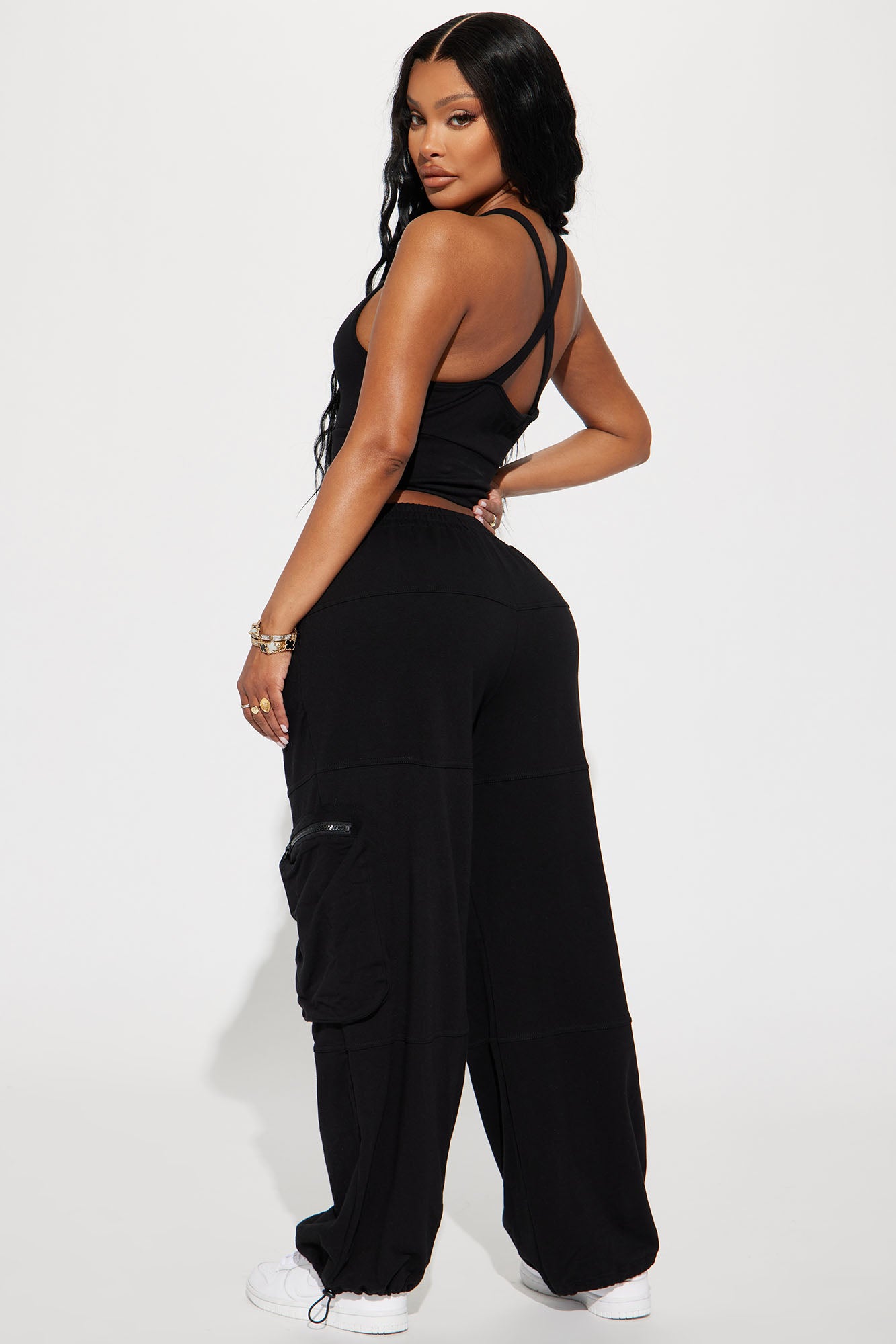 Gone Again Jogger Set  - Black