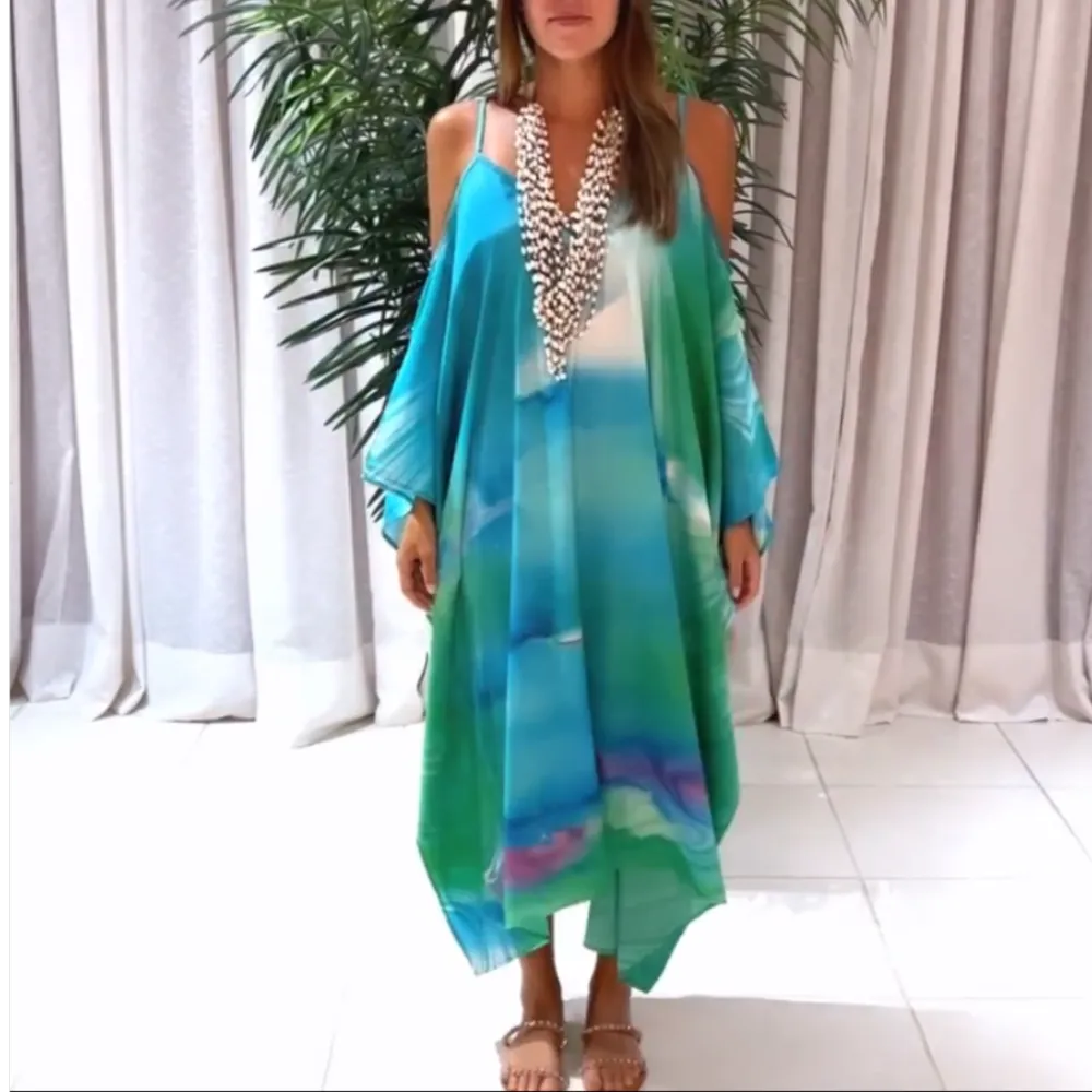 Coco Bella Cold Shoulder Mid length Kaftan 12-20