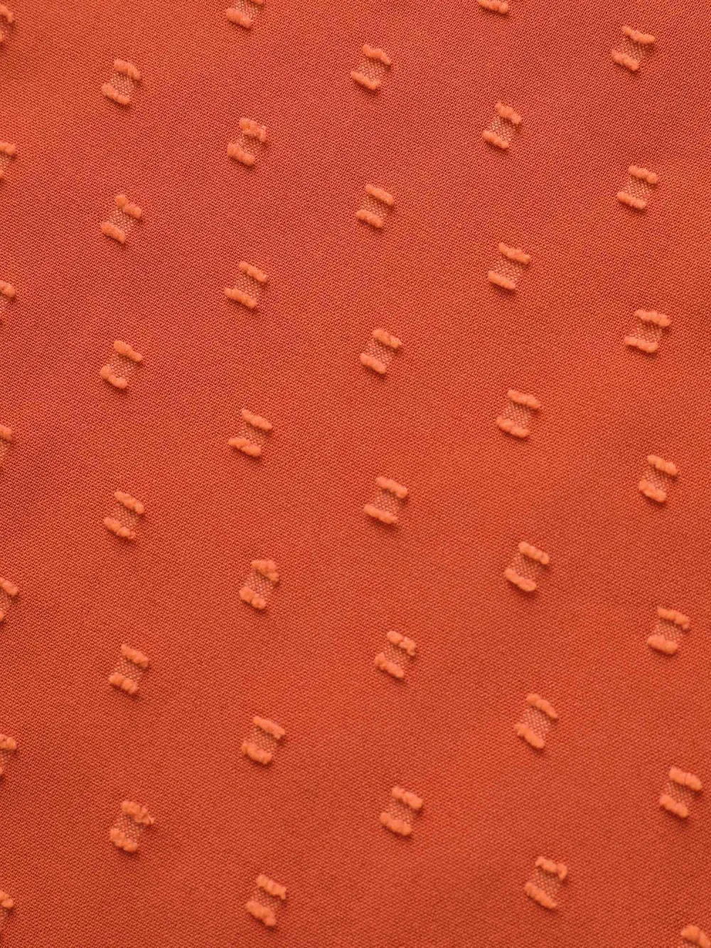 Textured Round Neck Bell Sleeve Blouse