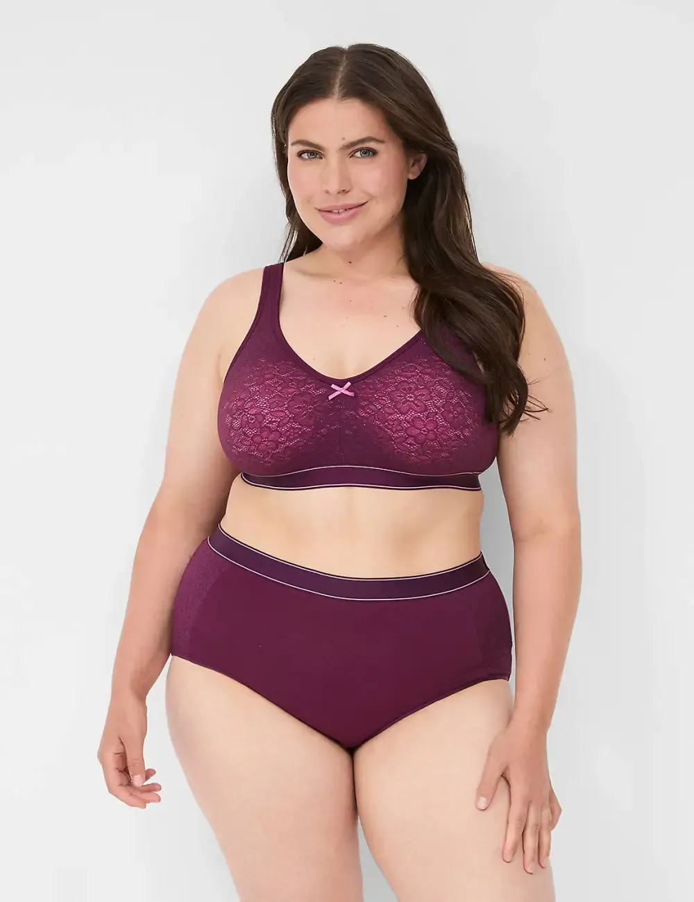 Cotton Unlined No-Wire Bra With Lace