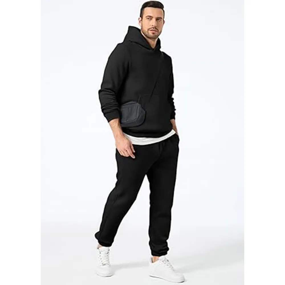 Men’s 10 oz Fleece Cotton Blend Hoodie & Joggers Set