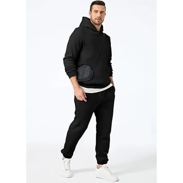 Men’s 10 oz Fleece Cotton Blend Hoodie & Joggers Set