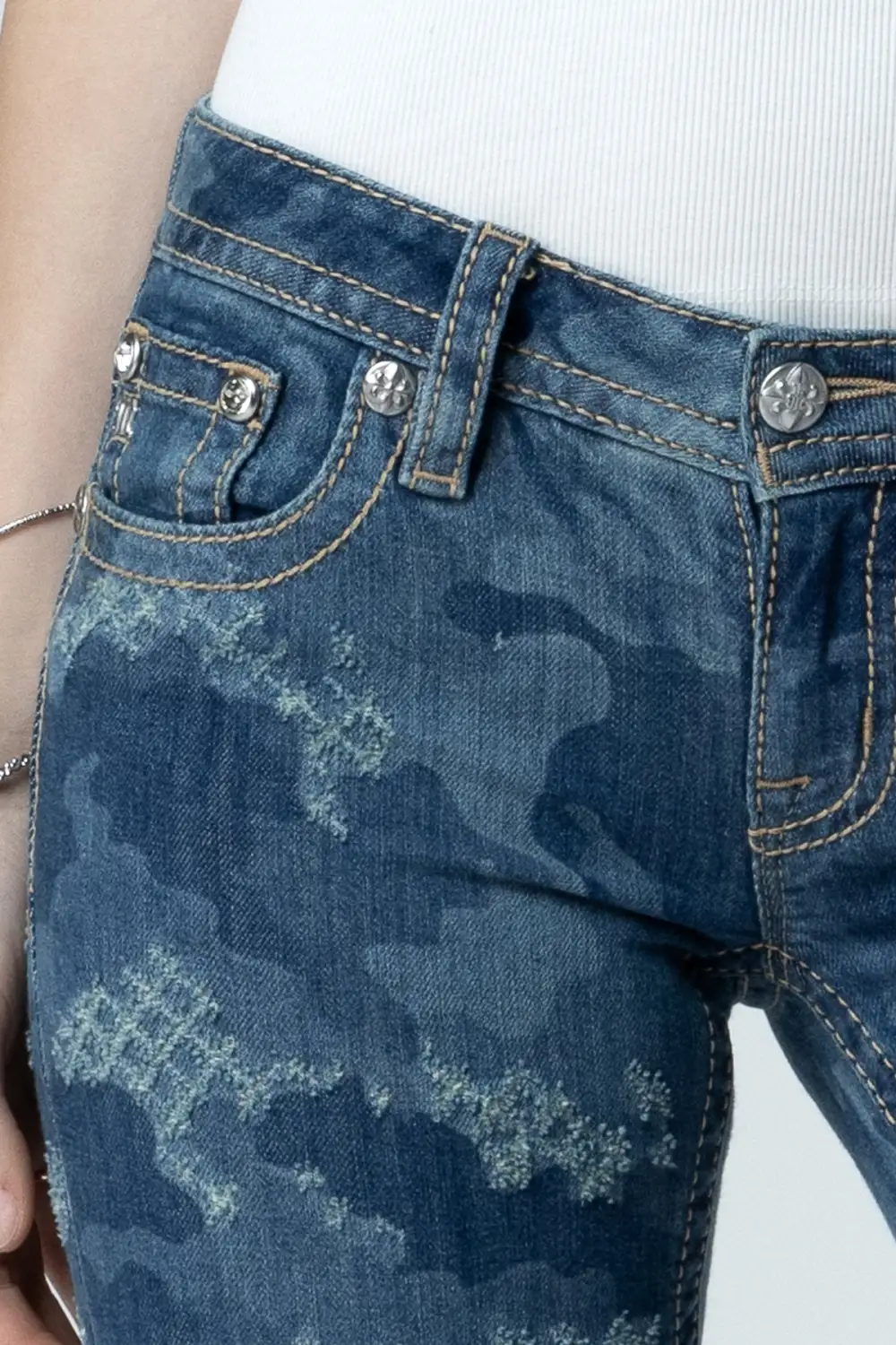 Denim Camo Skinny Jeans