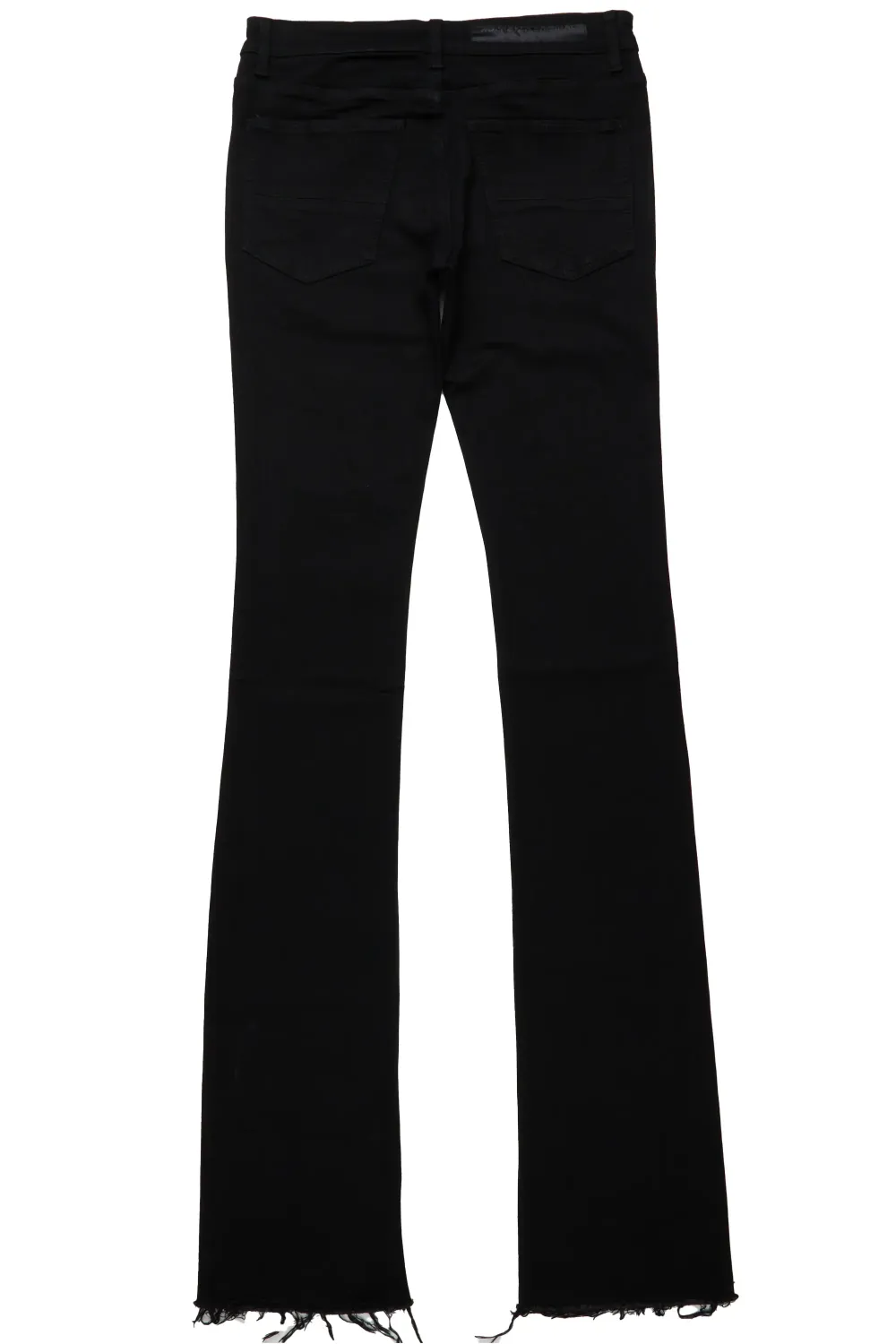 Cato Black Super Stacked Flare Jean