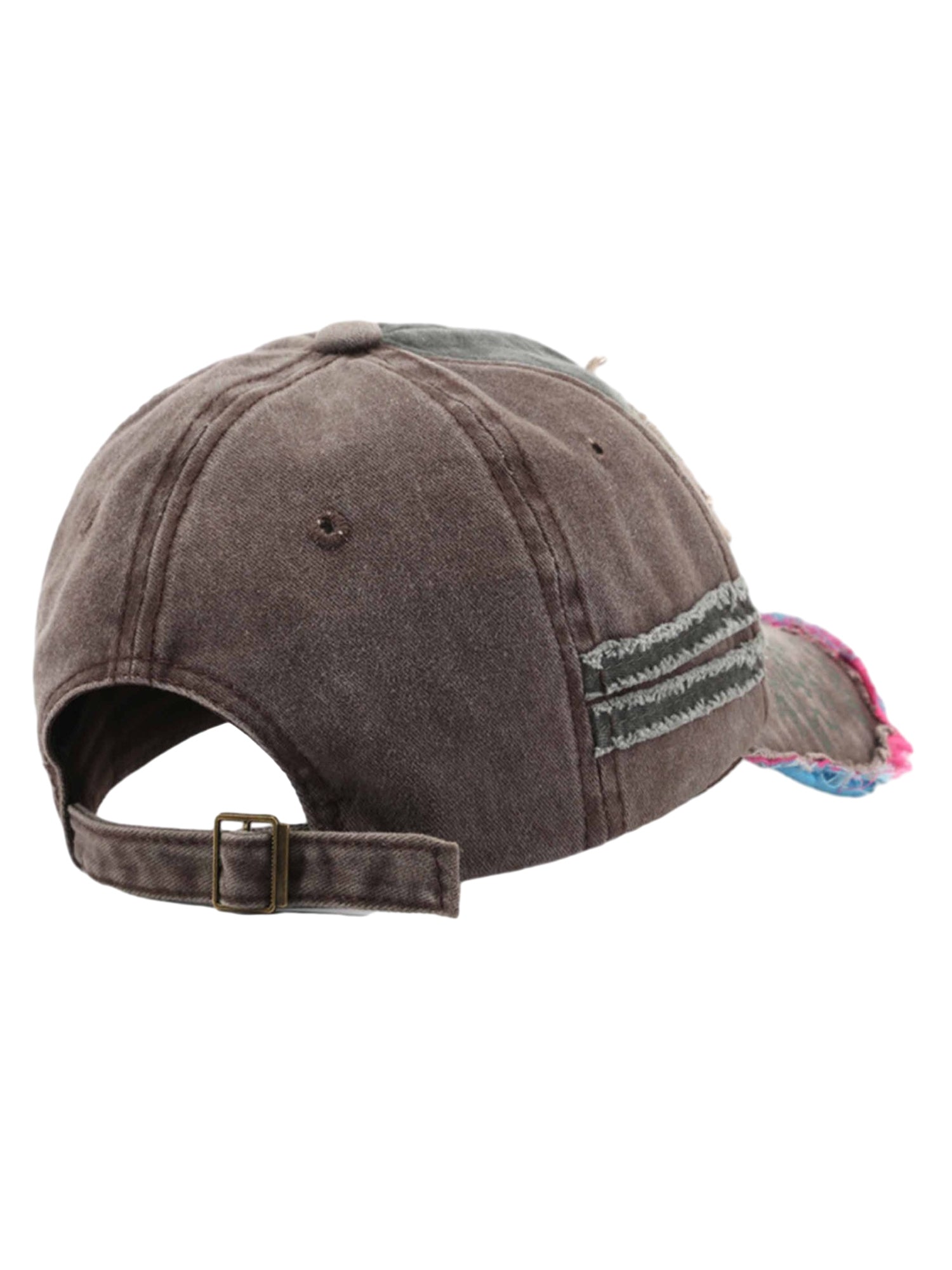 Retro Letter Denim Cap - 2136
