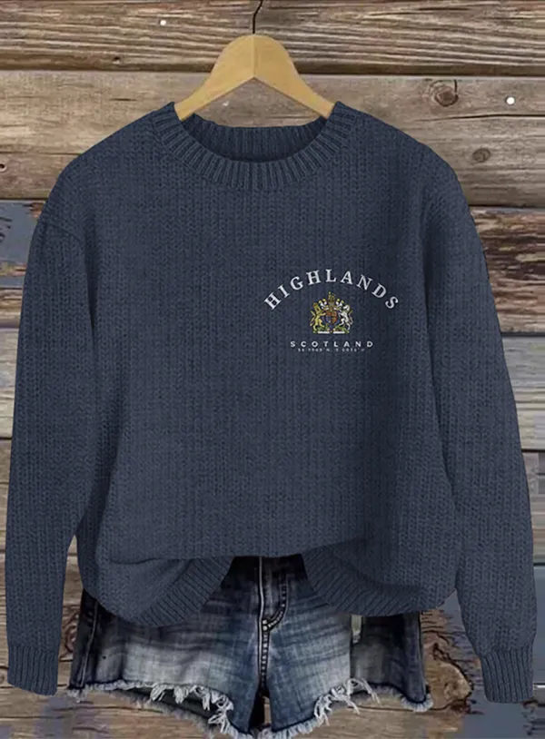 Scottish Tourist Round Neck Sweater