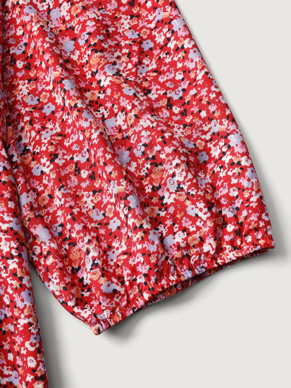 Floral Print Belted Waist Midi Dress