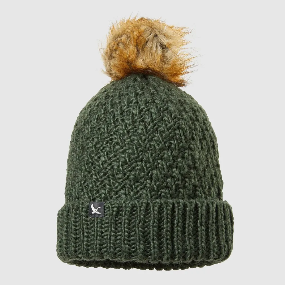 Women's Cabin Faux Fur Pom Beanie