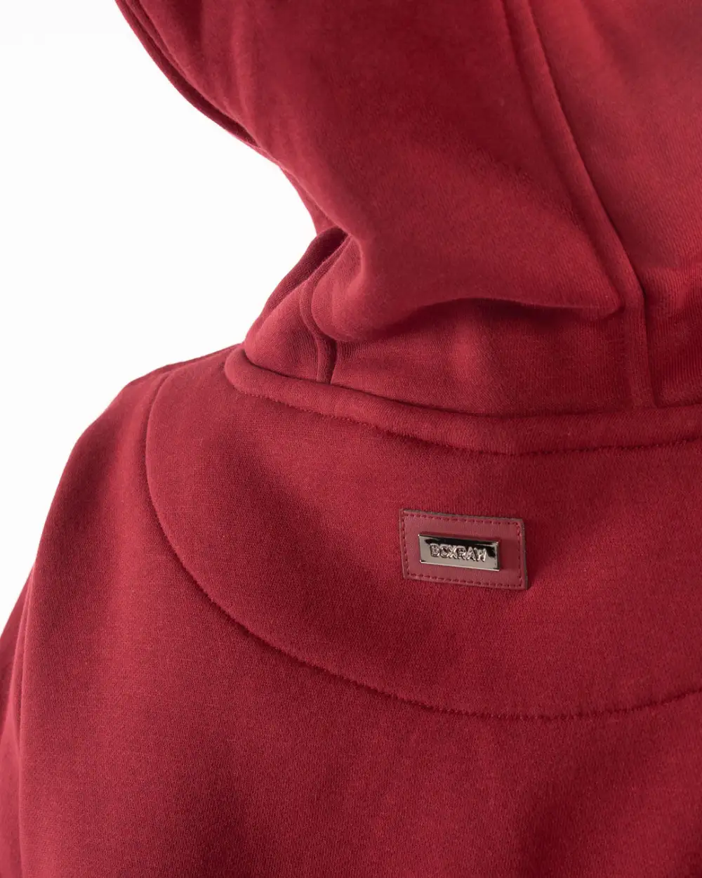 Johnson Cropped Hoodie - Burgundy