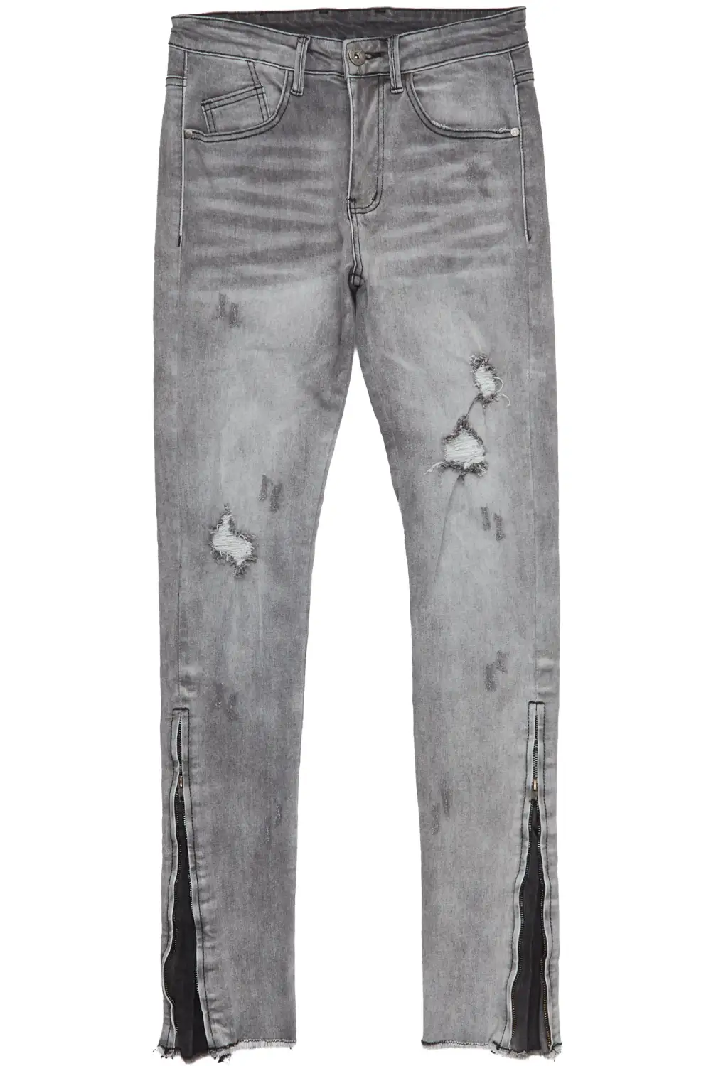 Quico Grey Stacked Flare Jean