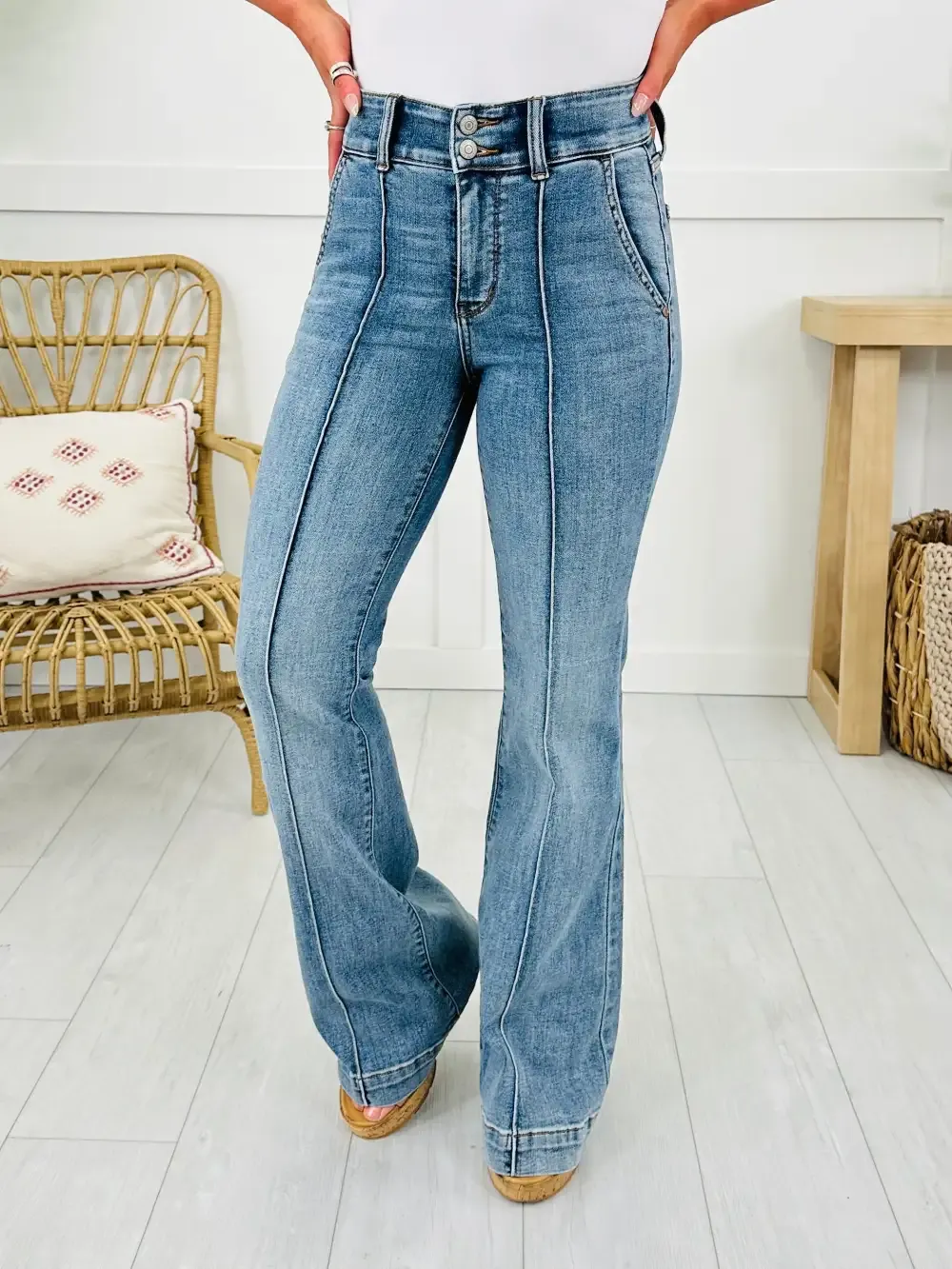 Judy Blue Stop and Stare Flare Jeans