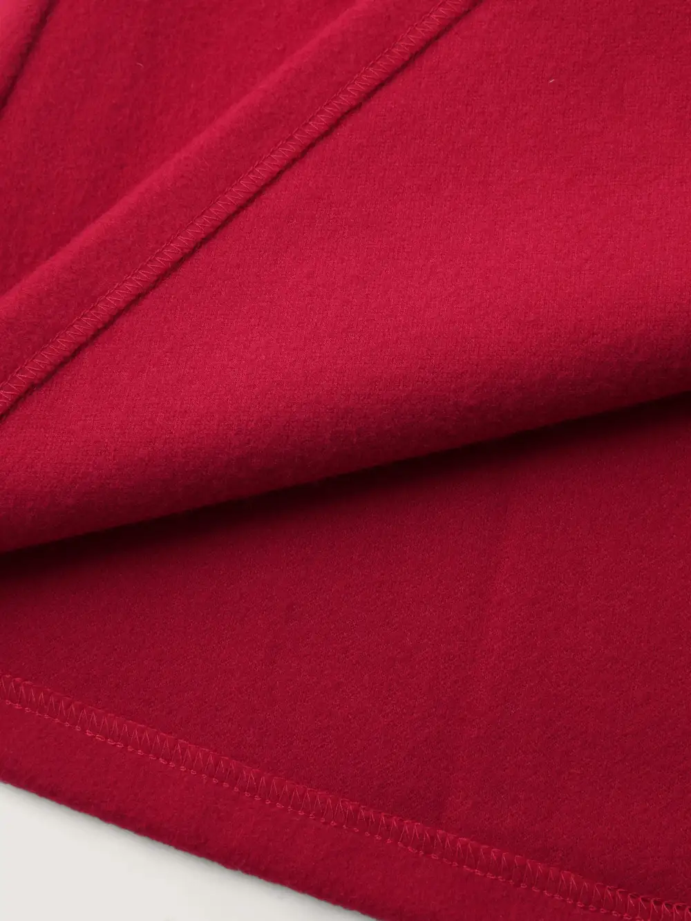 Ruffle Trim Waist-Defining Pockets Coat