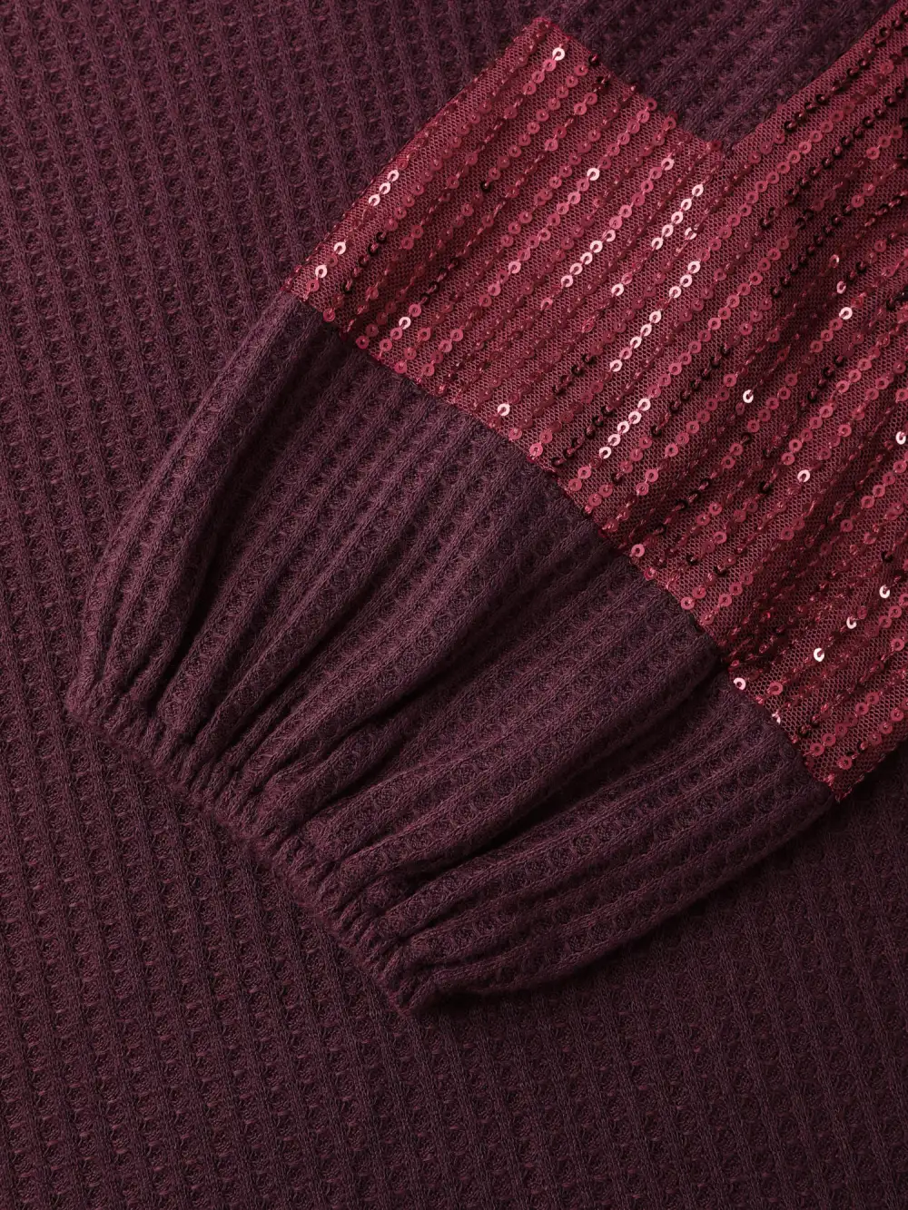 Textured Curvy Hem Relaxed-Fit Spliced T-Shirt