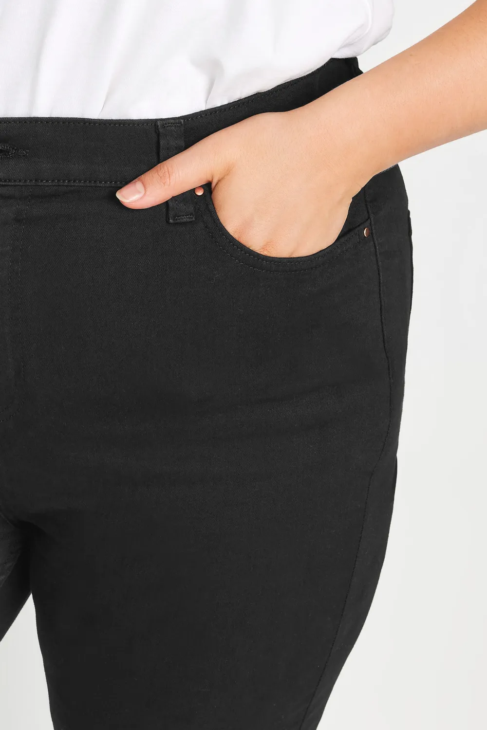 YOURS Curve Mid Blue Straight Leg RUBY Jeans