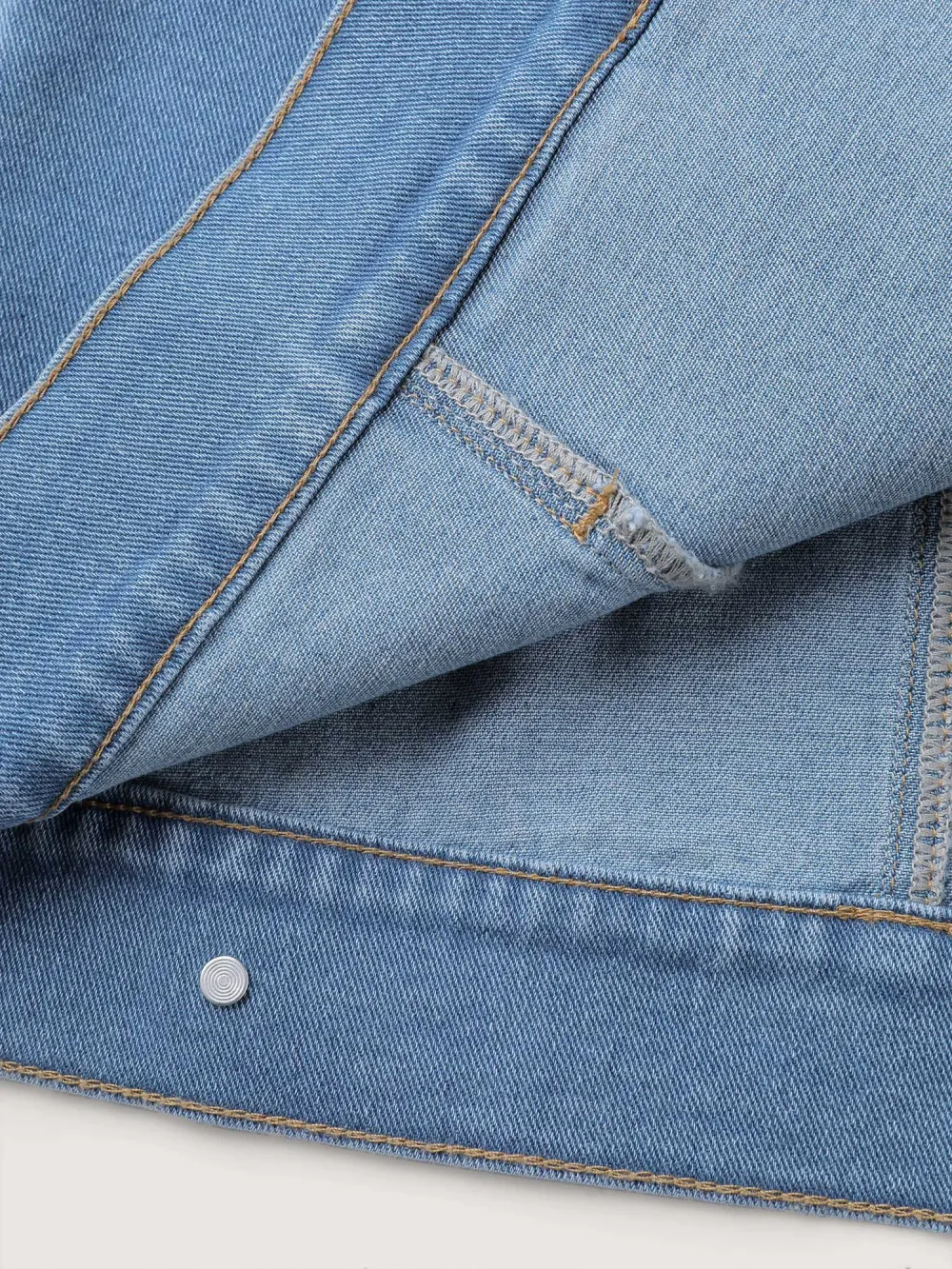 Supersoft Chest Flaps Button-Down Denim Jacket