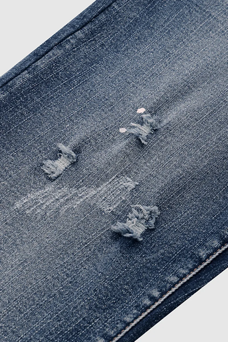 Ripped Slant Pocket Flare Jeans