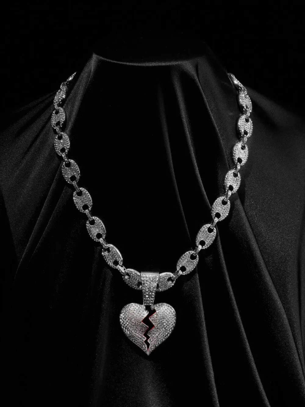 Heartbreak Hip-hop Necklace-1513