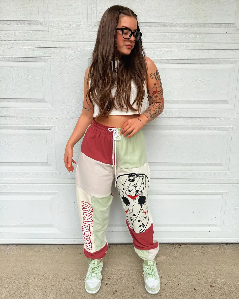 Beige sweatpants how perfect and cozy piece for your Halloween day