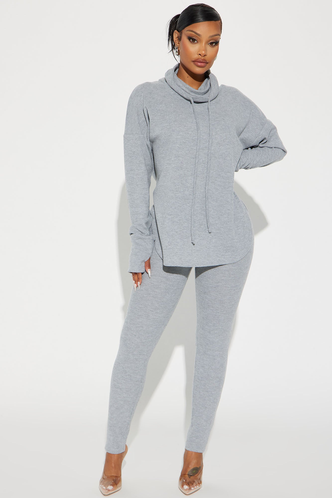 Raegan Legging Set - Heather Grey