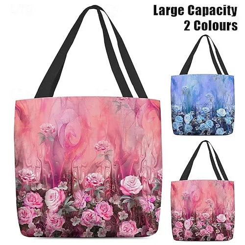 Women's Tank Top Floral Print Casual Holiday Basic Sleeveless U Neck Pink