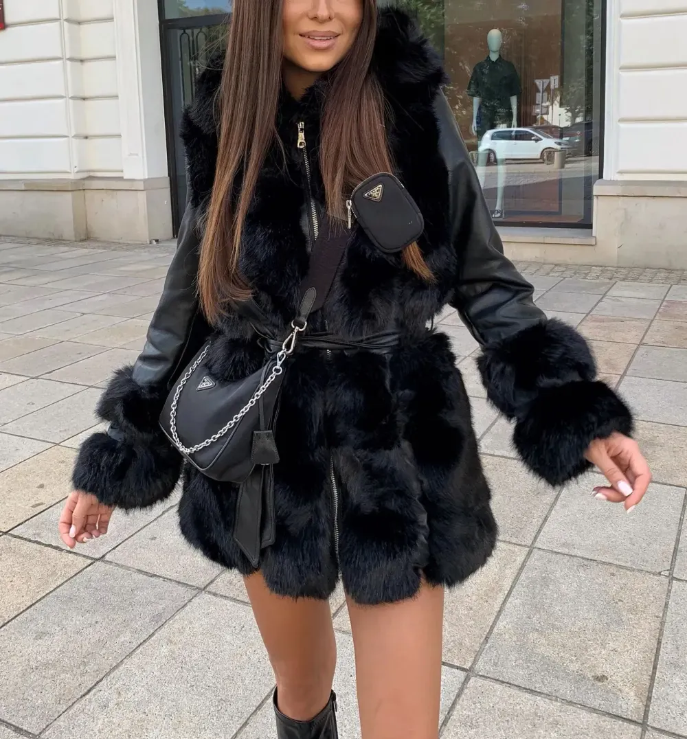 Winter Elegance Faux Fur Jacket