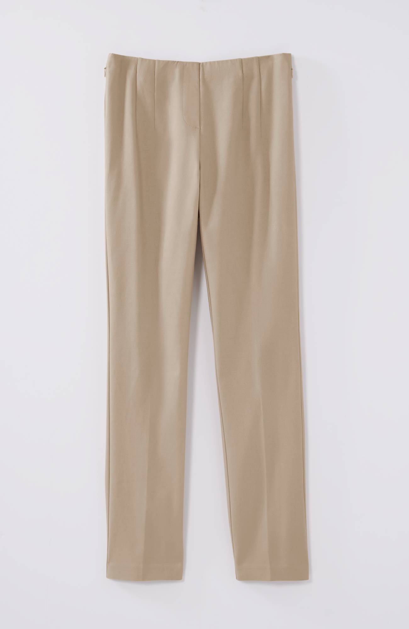 Versatile Cotton-Stretch Slim-Leg Pants