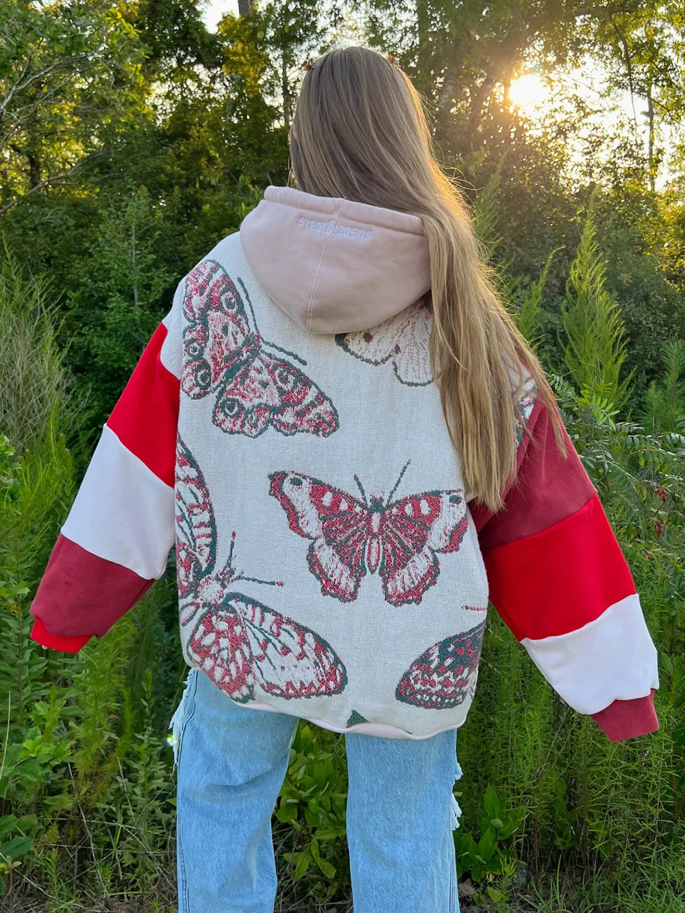 Red Streetwear Leisure Hoodie Sweatshirts