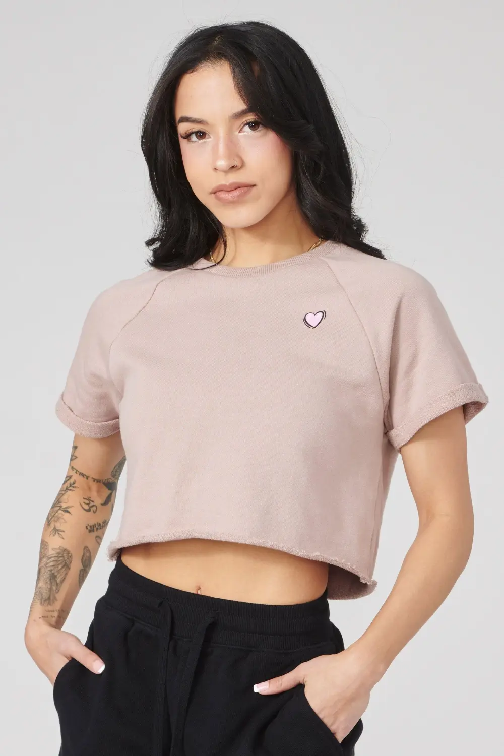 W411 Raglan Cropped Tee