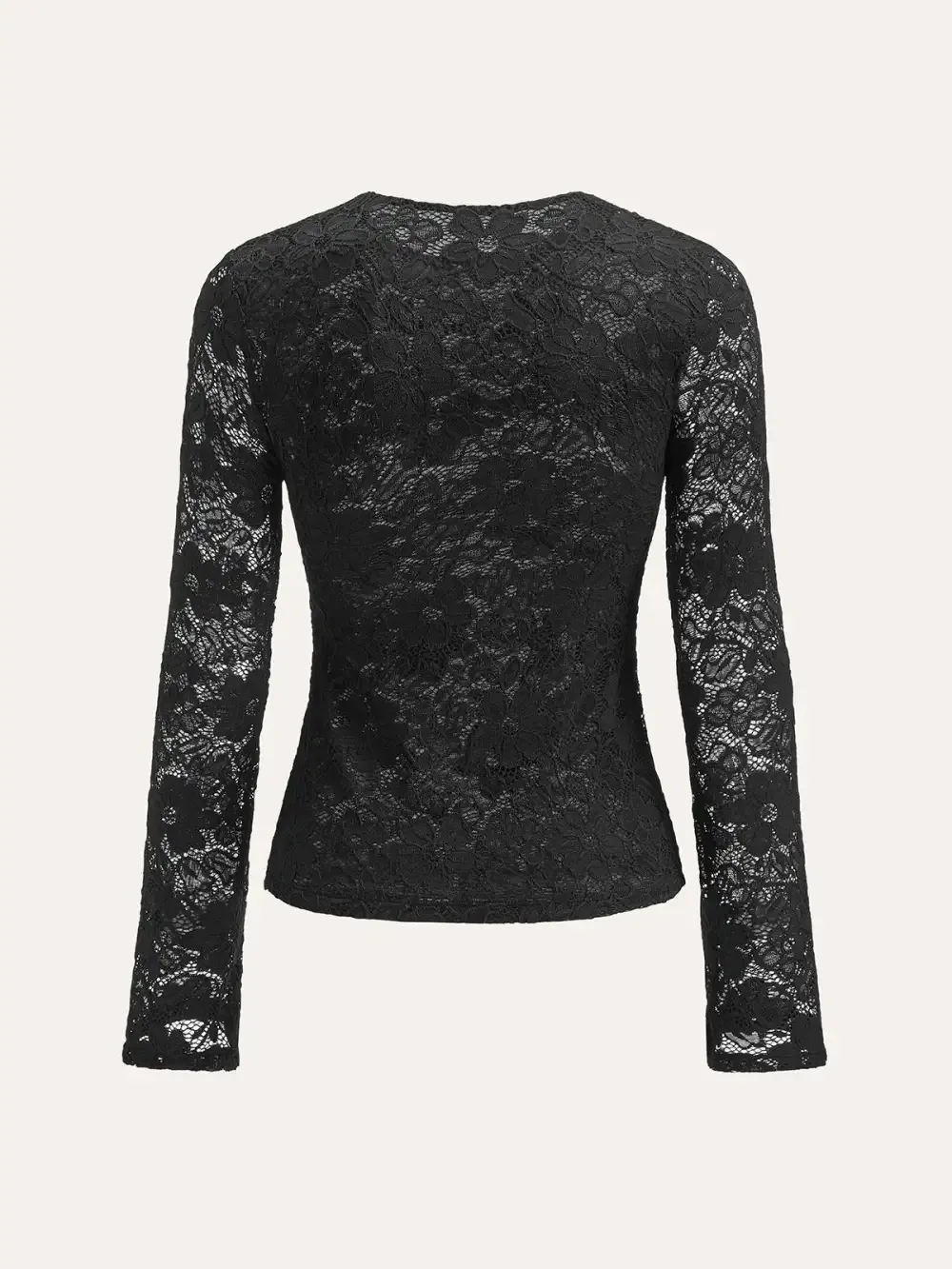 Floral Lace Long-Sleeve Top