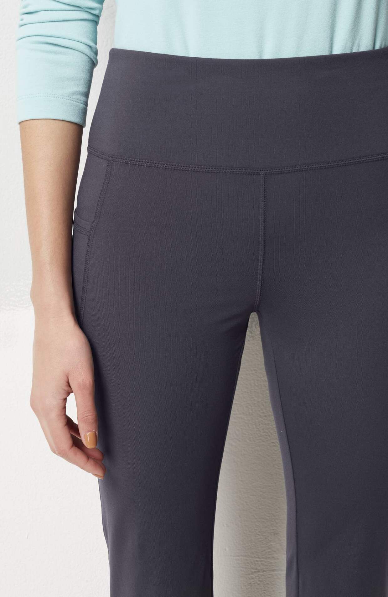 fit performance high-rise boot-cut pants