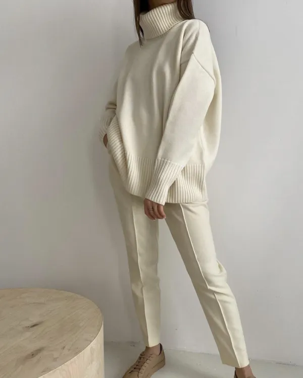 Elegant Turtleneck Loose Casual Sweater