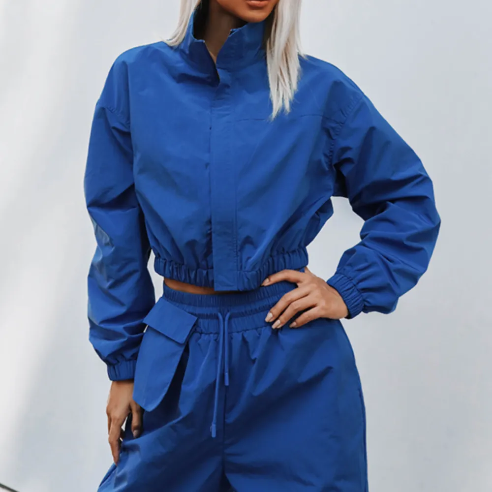 Cardigan Long-sleeved Top Loose Trousers Two-Piece Suit