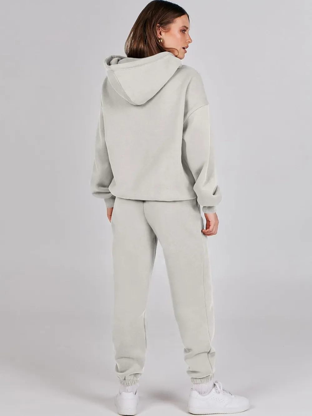 (Clearance Sale $1.99⚡) 2024 Women's Fall Oversized Casual Hoodie Two Piece Sweatshirt Jogging Pants Sweatshirt Set