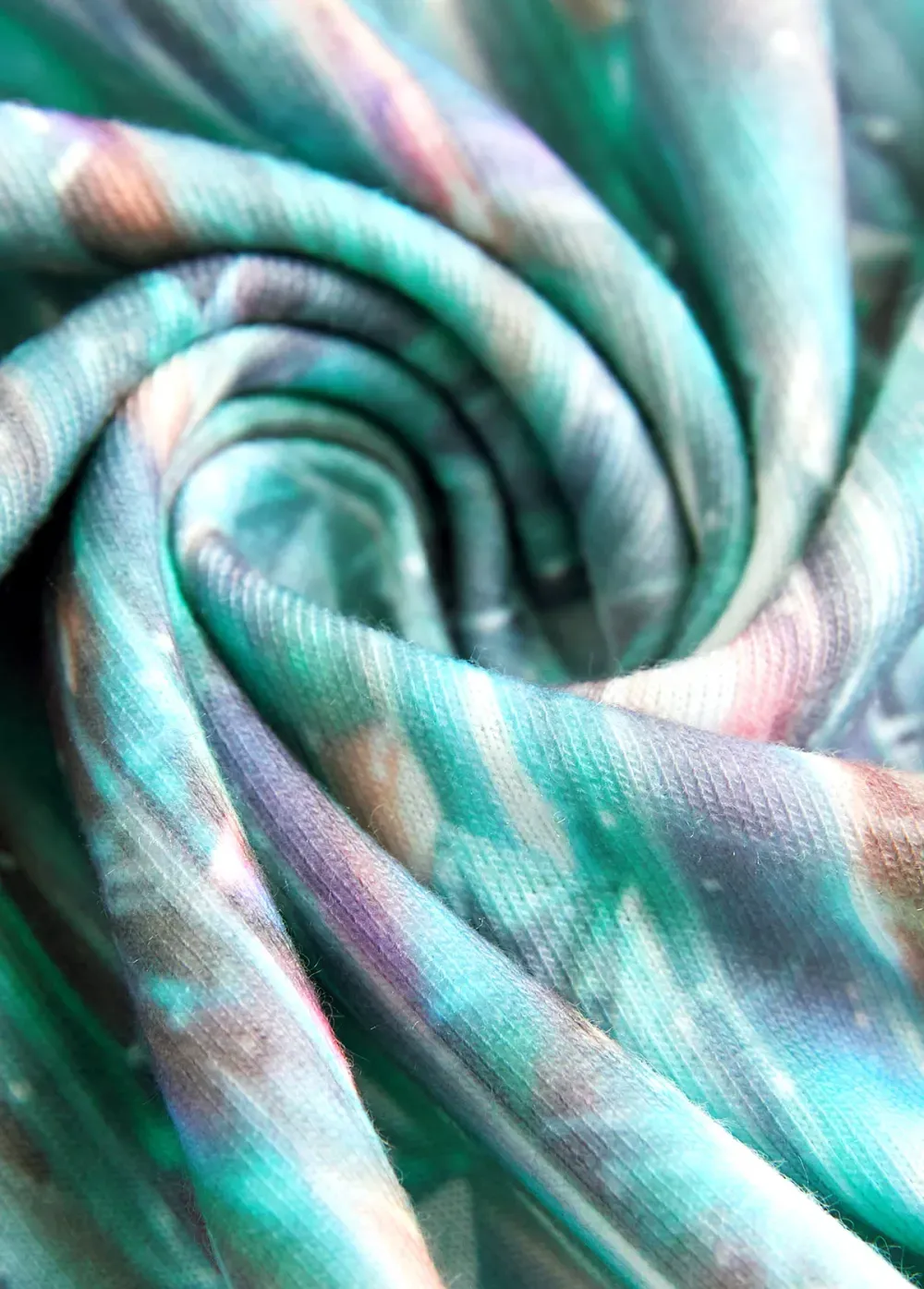 Sage Green Dazzle Colorful Print Long Sleeve T Shirt