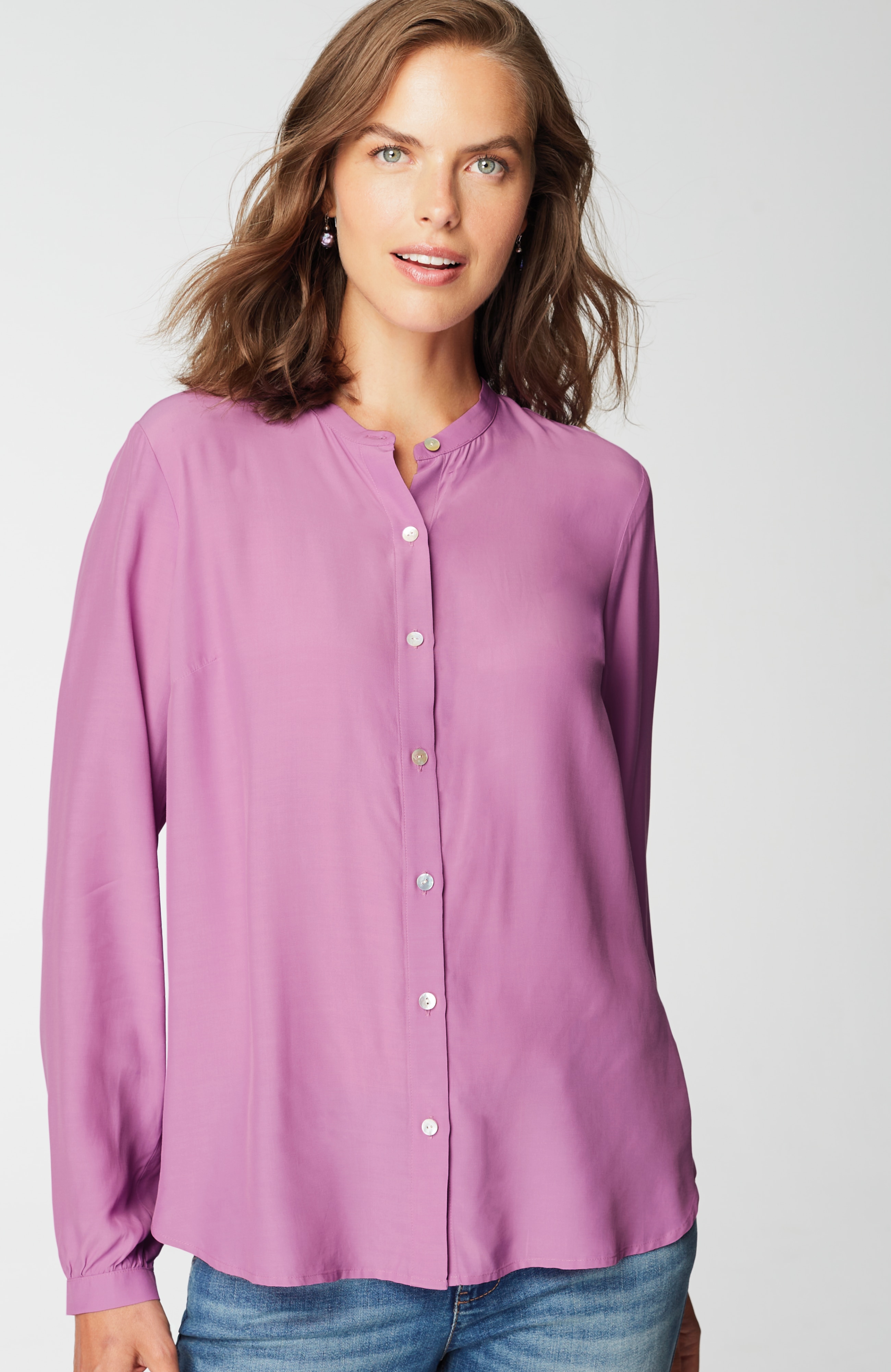 Button-Front Top