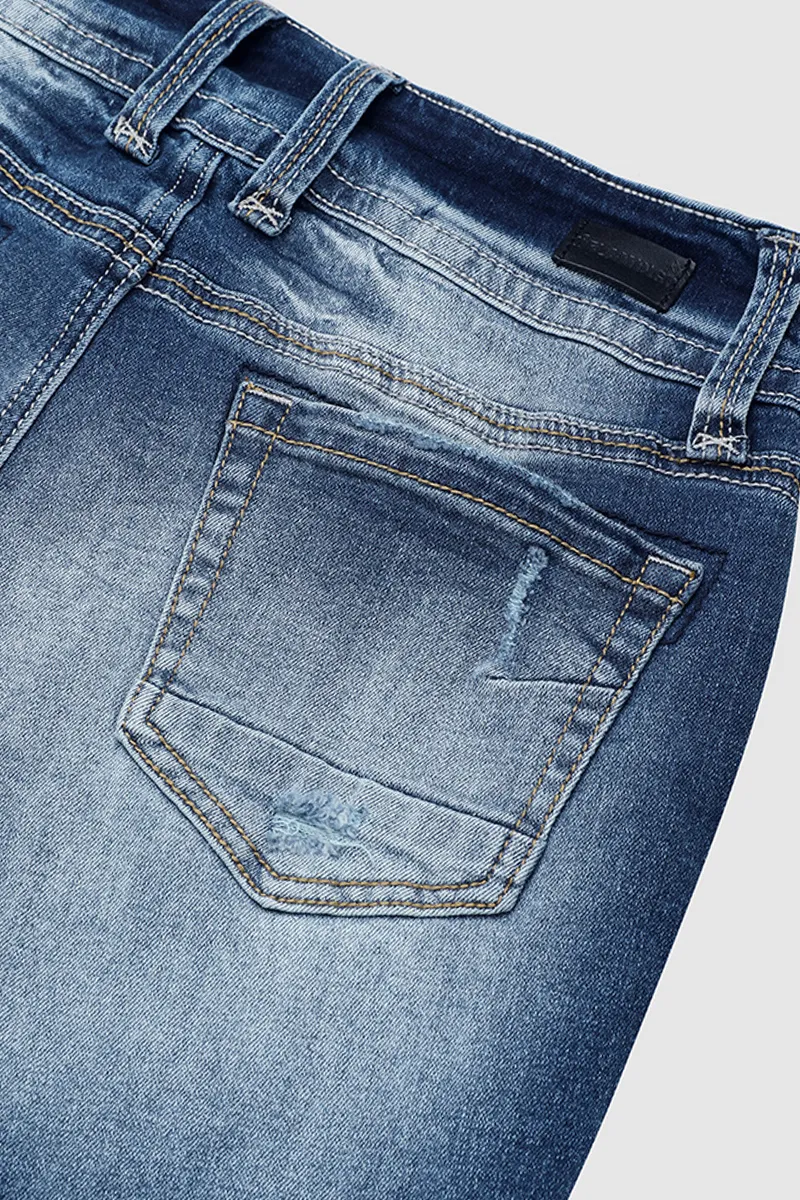 90s Vintage Slant Pocket Bootcut Jeans