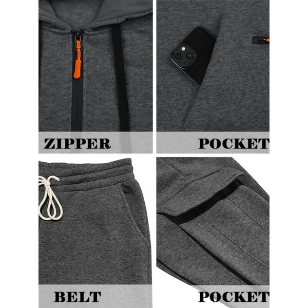 Men's Warm Fleece-Lined Workwear Set