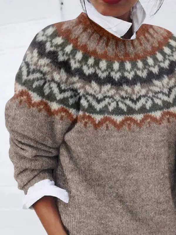 Regular Fit Casual Crew Neck Sweater