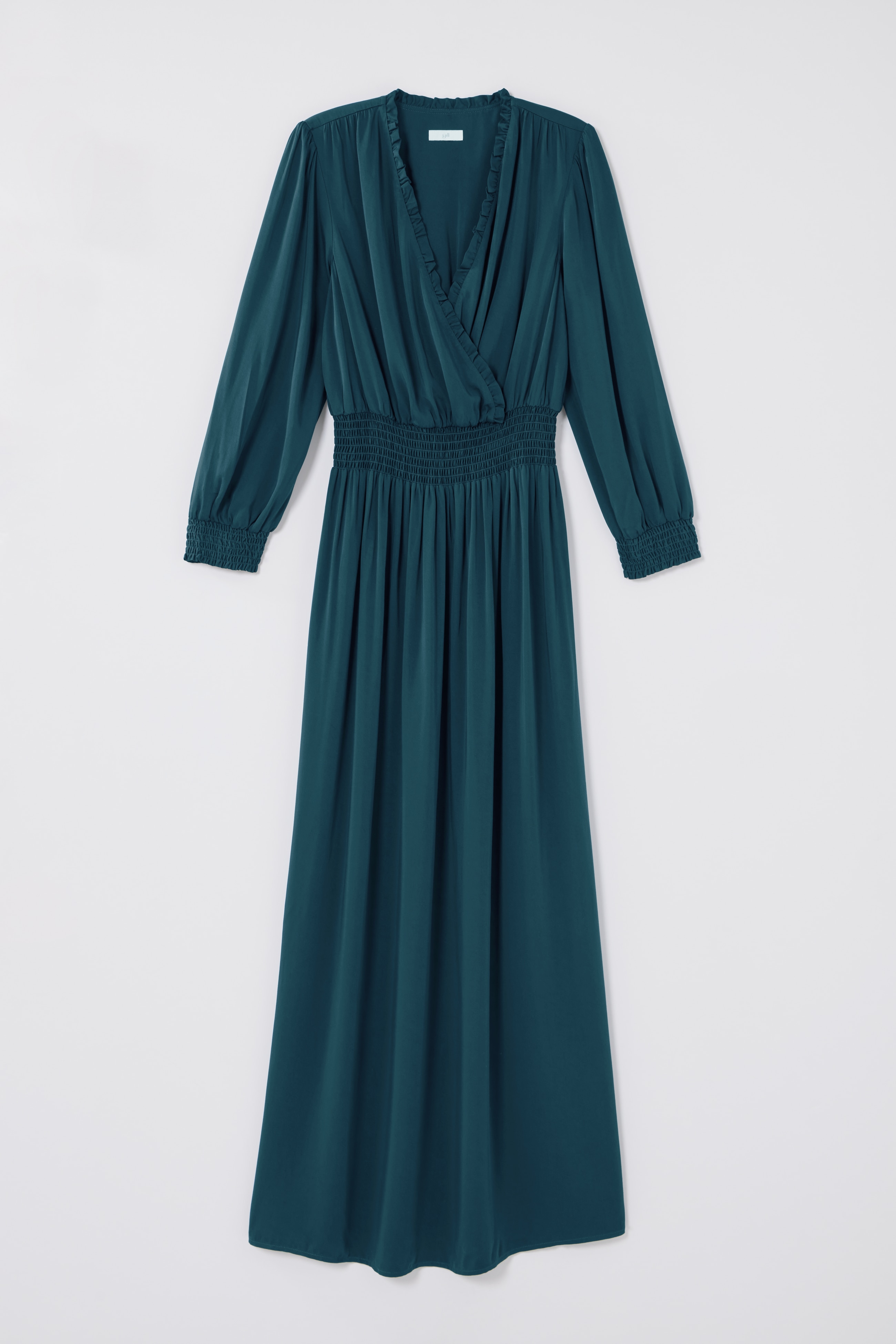 Smocked Sateen Dress